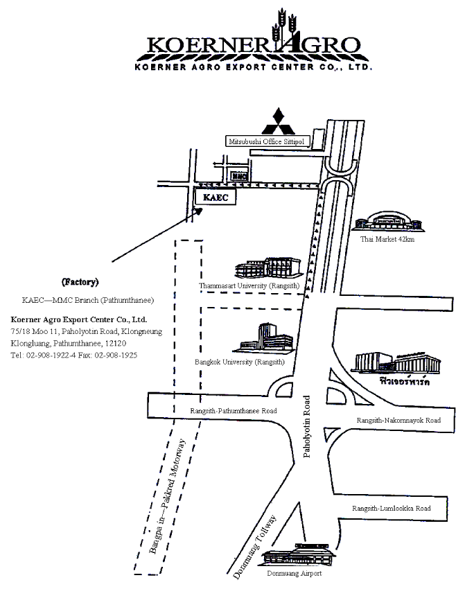 รายละเอียด บริษัท เคอร์เน่อร์ อะโกร เอ็กซปอร์ต เซ็นเตอร์ จำกัด